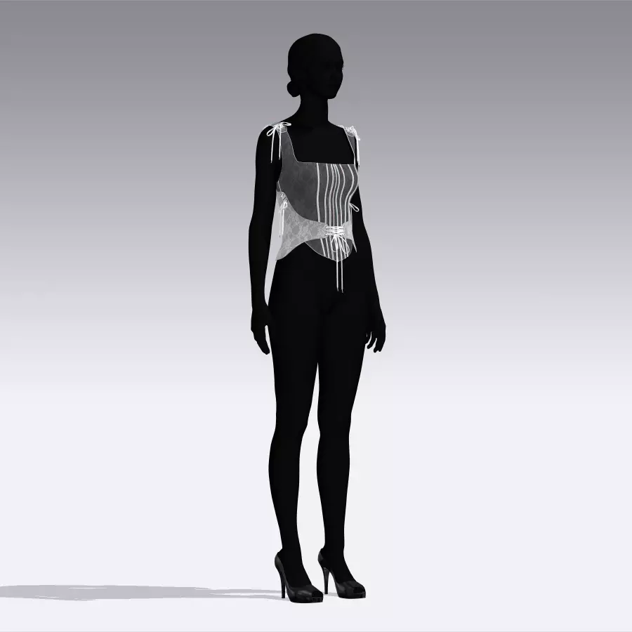 Wedding Bustiers 3D model_16