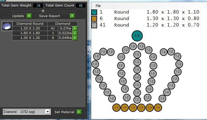 Crown Pendant 3D print model_4
