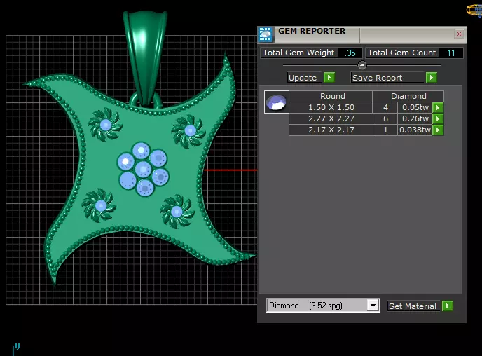 gold star pendant 3D printable model 3D print model_5