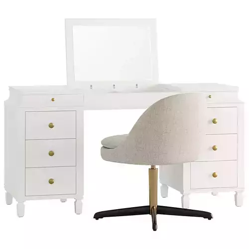 Charlotte Smart Flip-Top Vanity Desk
