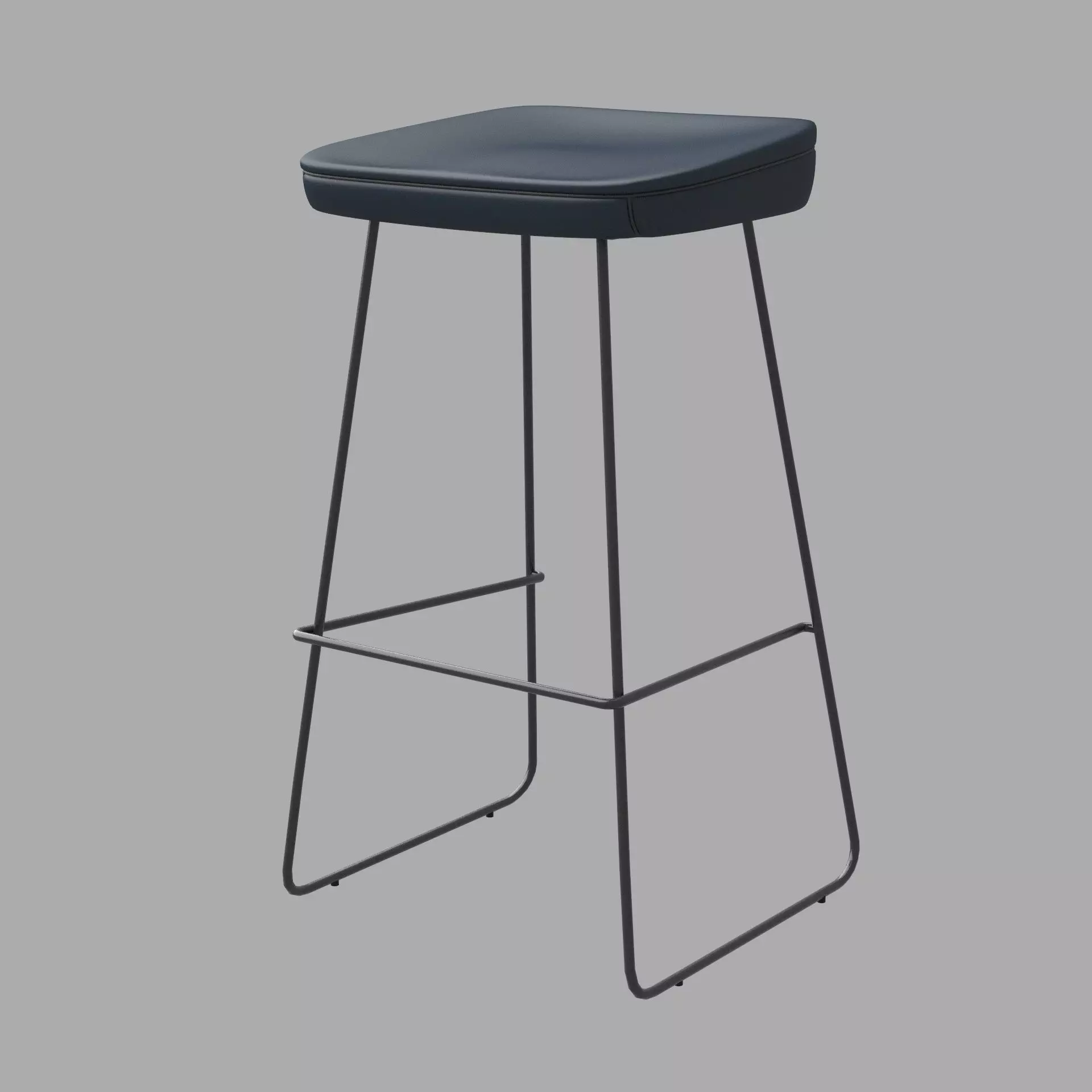 Jormungar Bar Stool 3D model_2