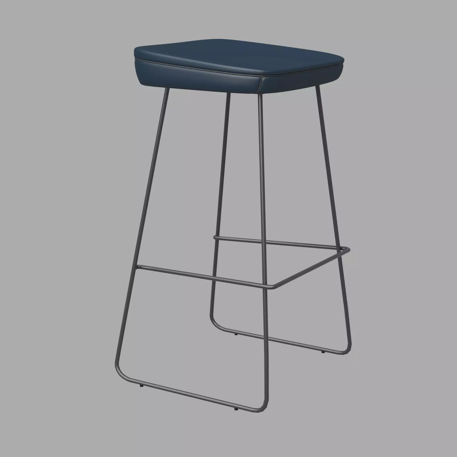 Jormungar Bar Stool 3D model_0