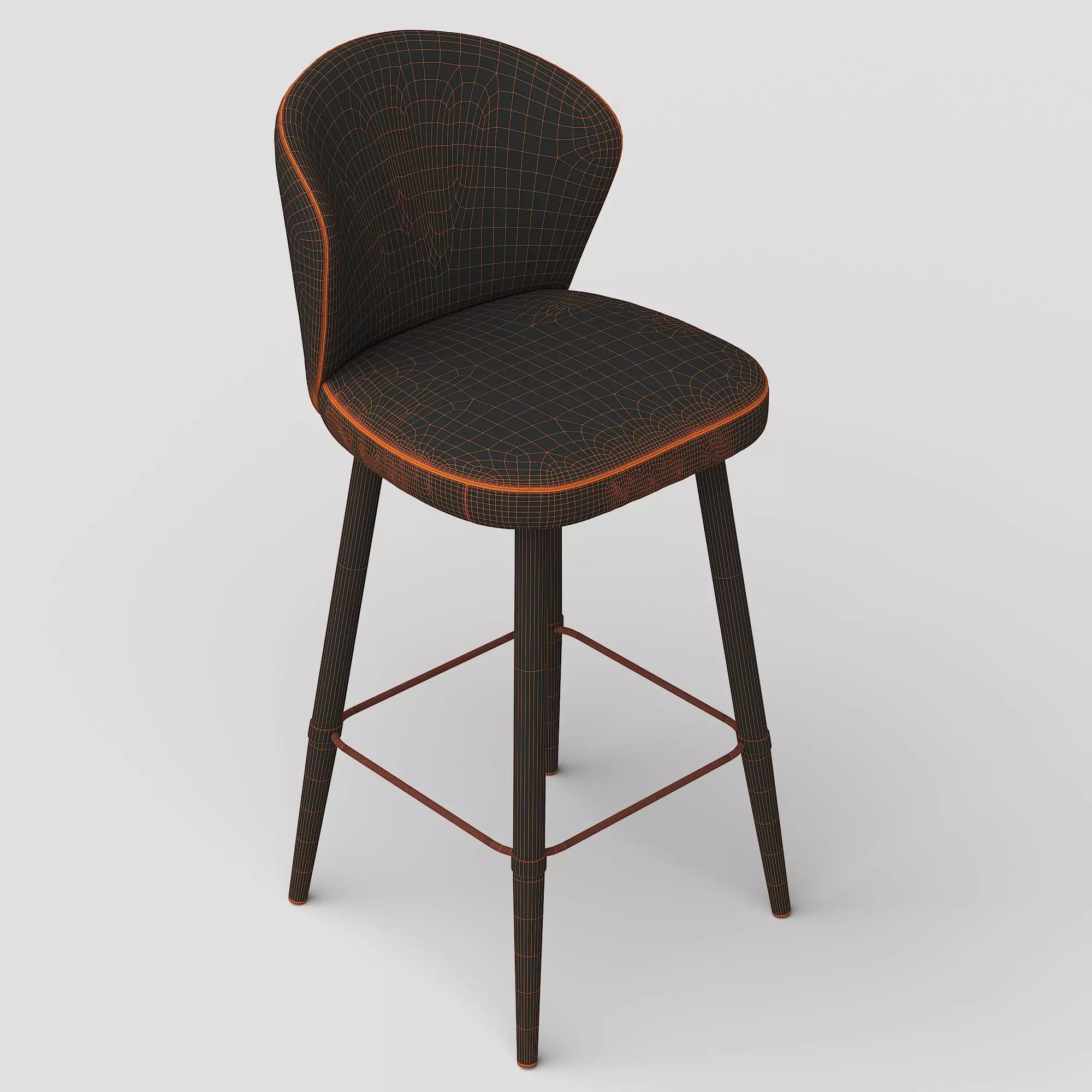 Jolene Bar Stool 3D model_2