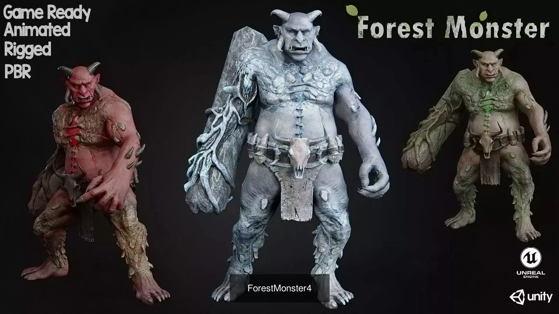 Forest Monsters Pack 3D Model Collection_12