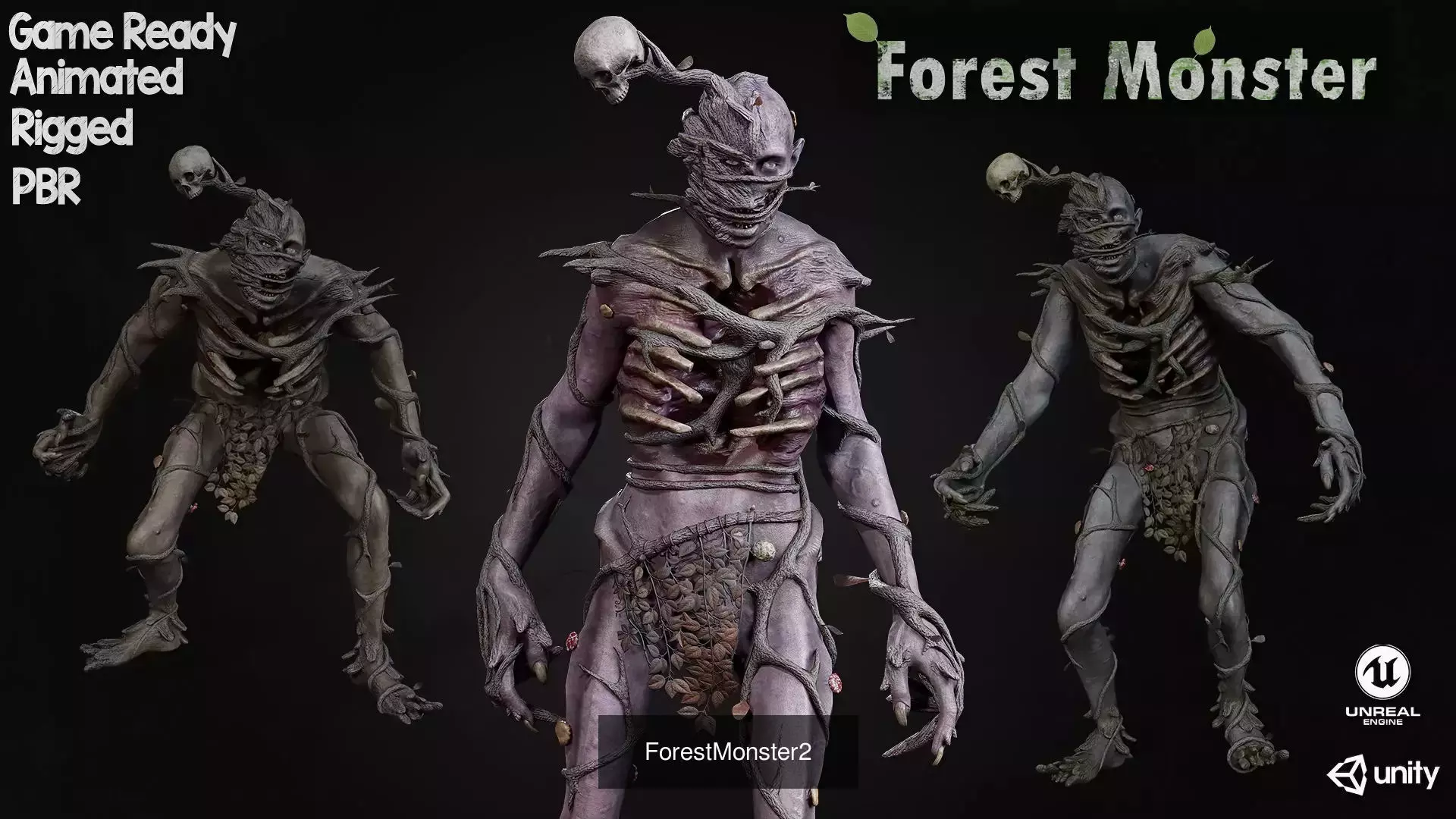 Forest Monsters Pack 3D Model Collection_9