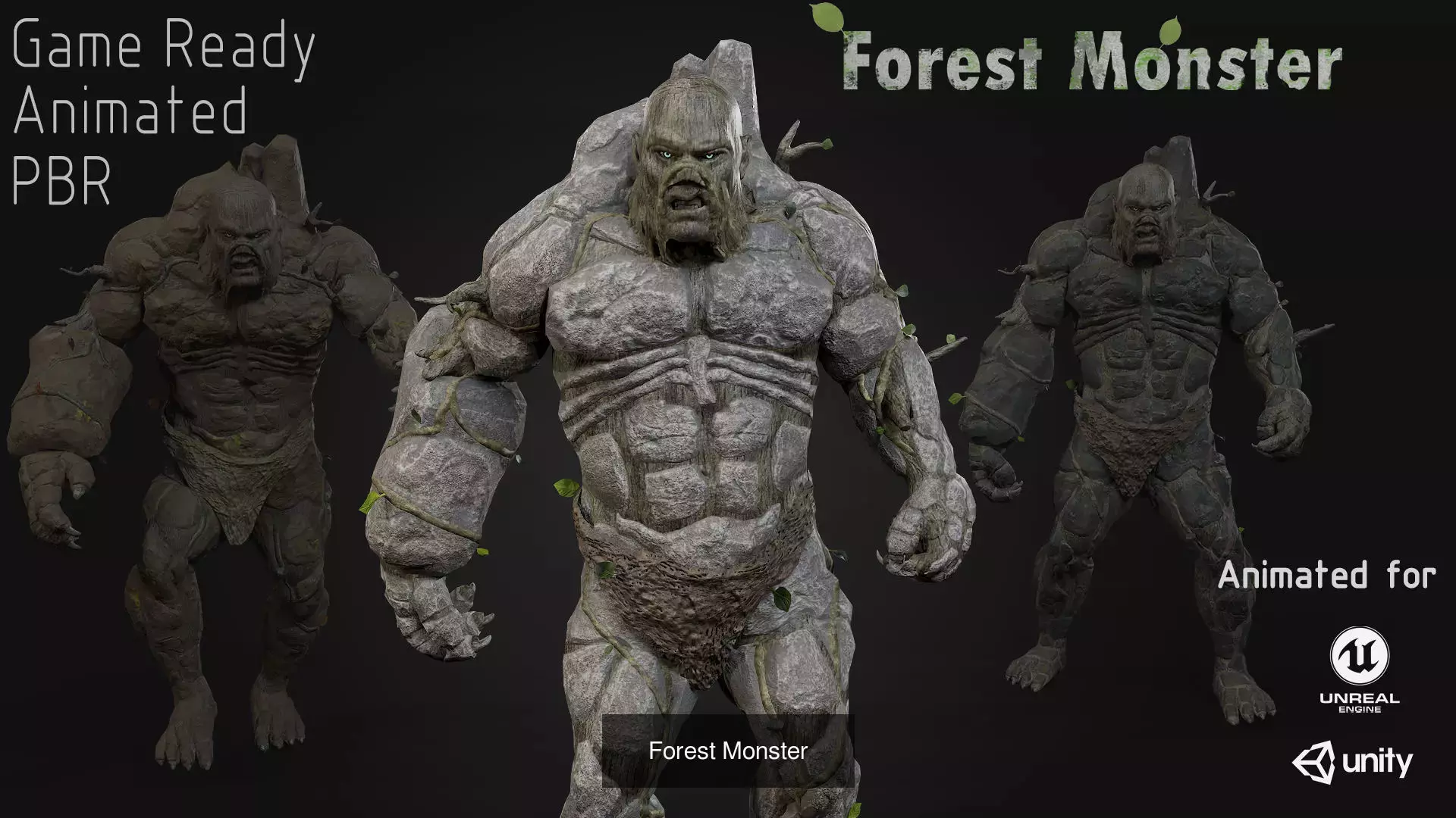 Forest Monsters Pack 3D Model Collection_11