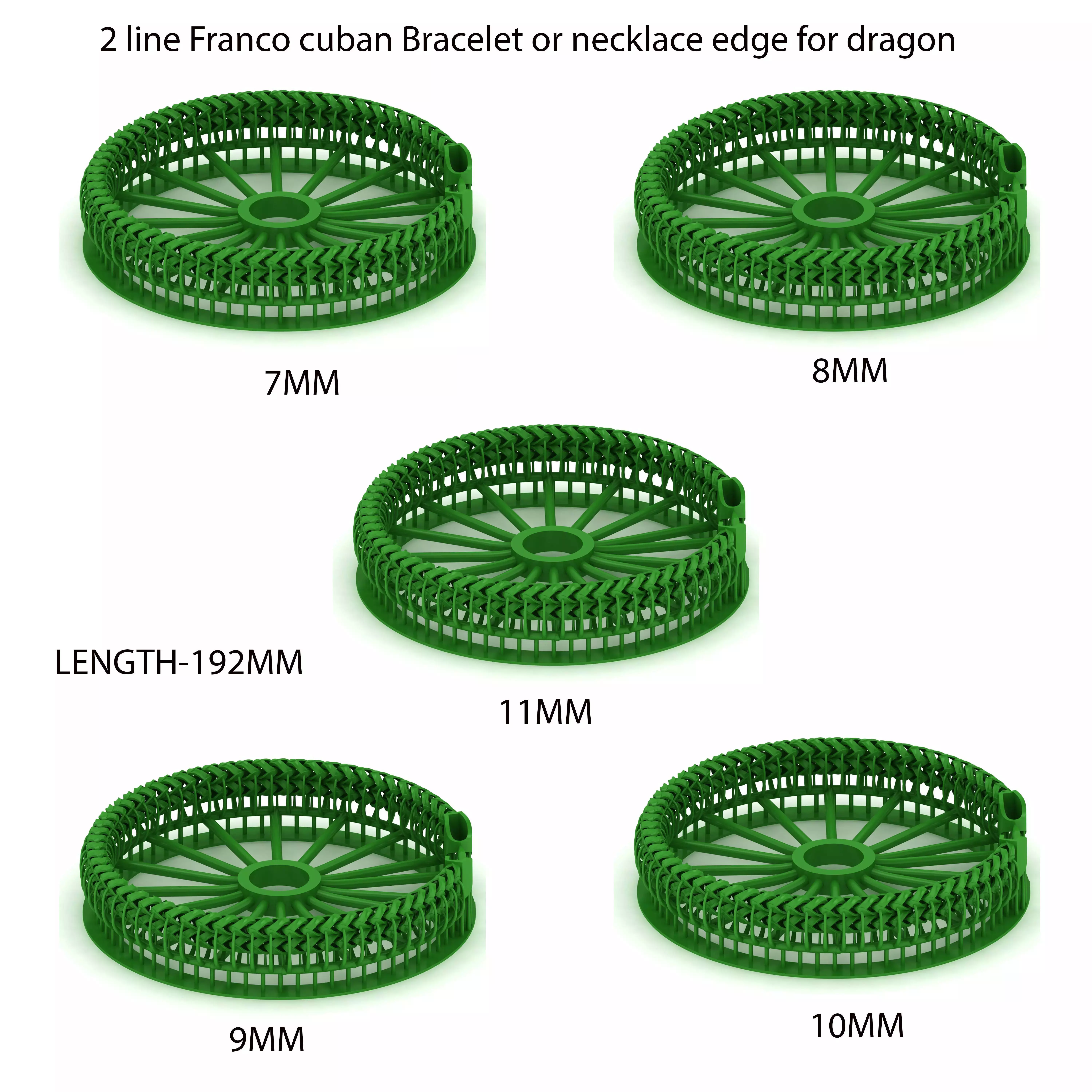 25 DIFFERENT SIZE MASSIVE Spiral Franco Chain At Low Prices  3D Model Collection_3