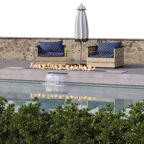 Pool 16 3D model 2