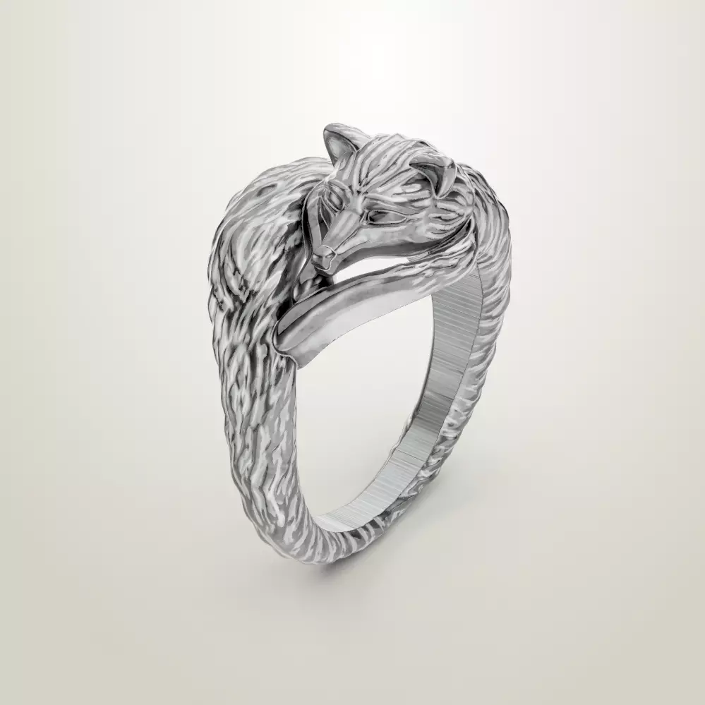 Ring The Little Fox 3D print model_1