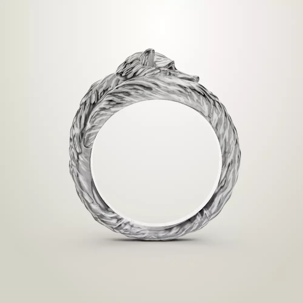Ring The Little Fox 3D print model_4
