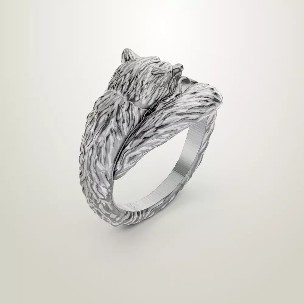 Ring The Little Fox 3D print model_6