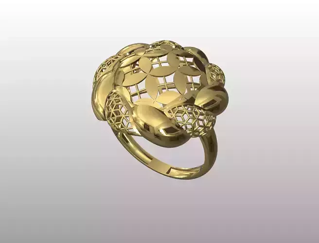 Golden Helix Ring