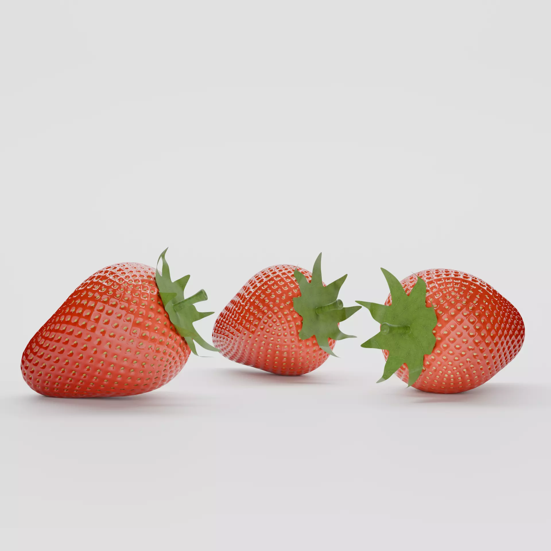 strawberry 3D model_3