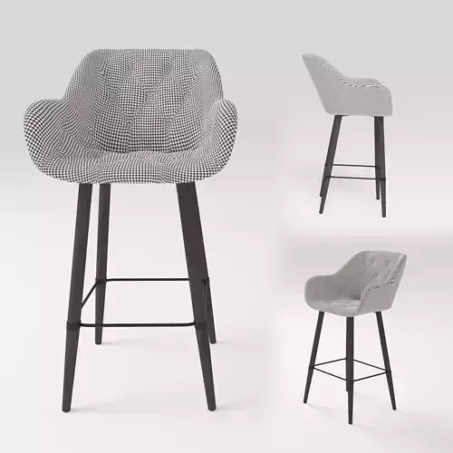 Colte Bar Chair 1 3D model