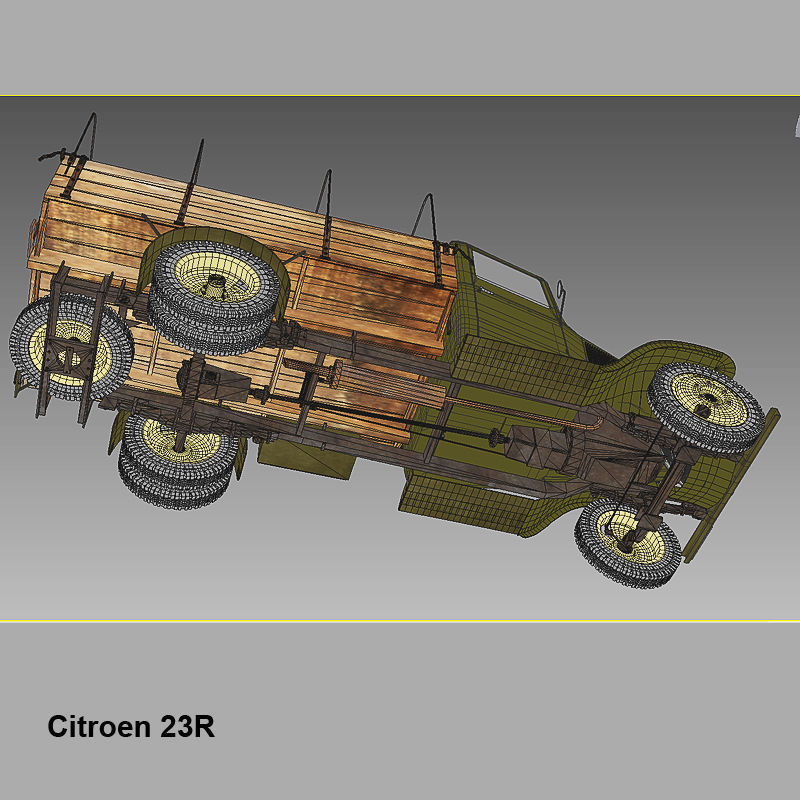 Citroen 23R Cargo Truck 3D model_14