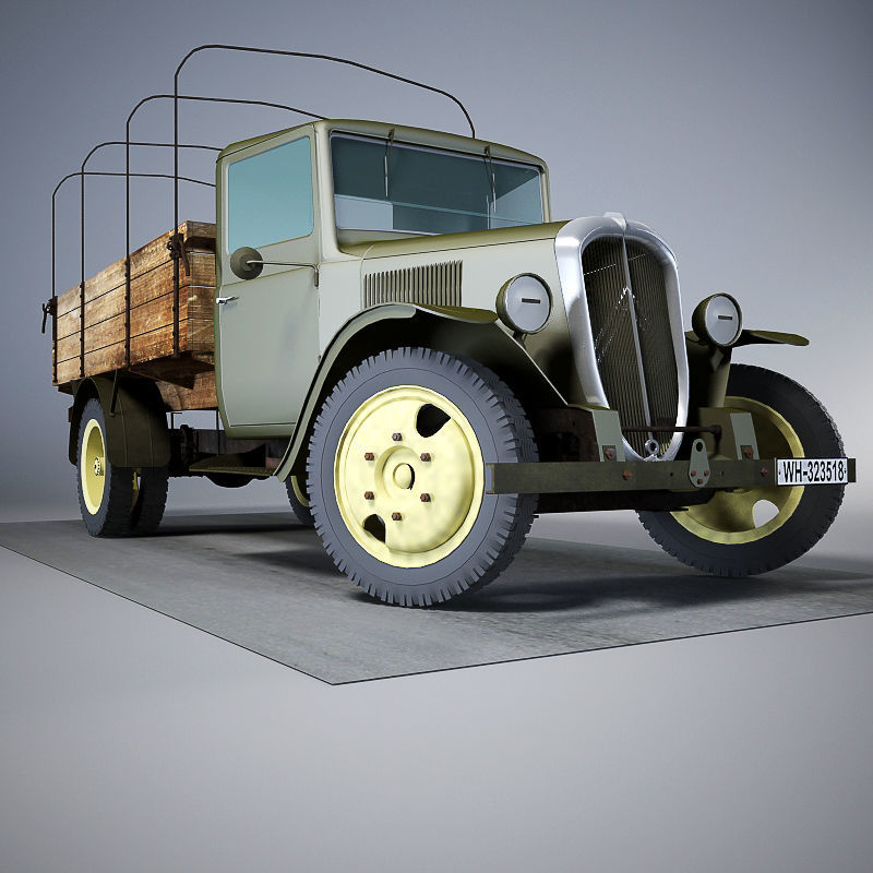 Citroen 23R Cargo Truck 3D model_5