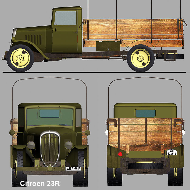 Citroen 23R Cargo Truck 3D model_2