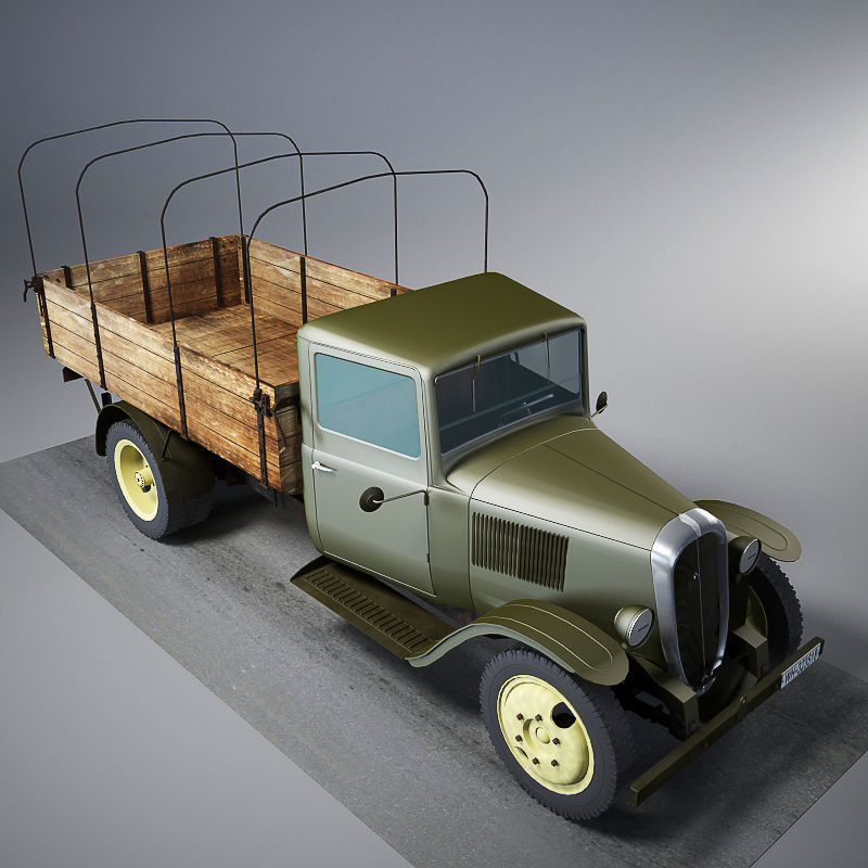 Citroen 23R Cargo Truck 3D model_11