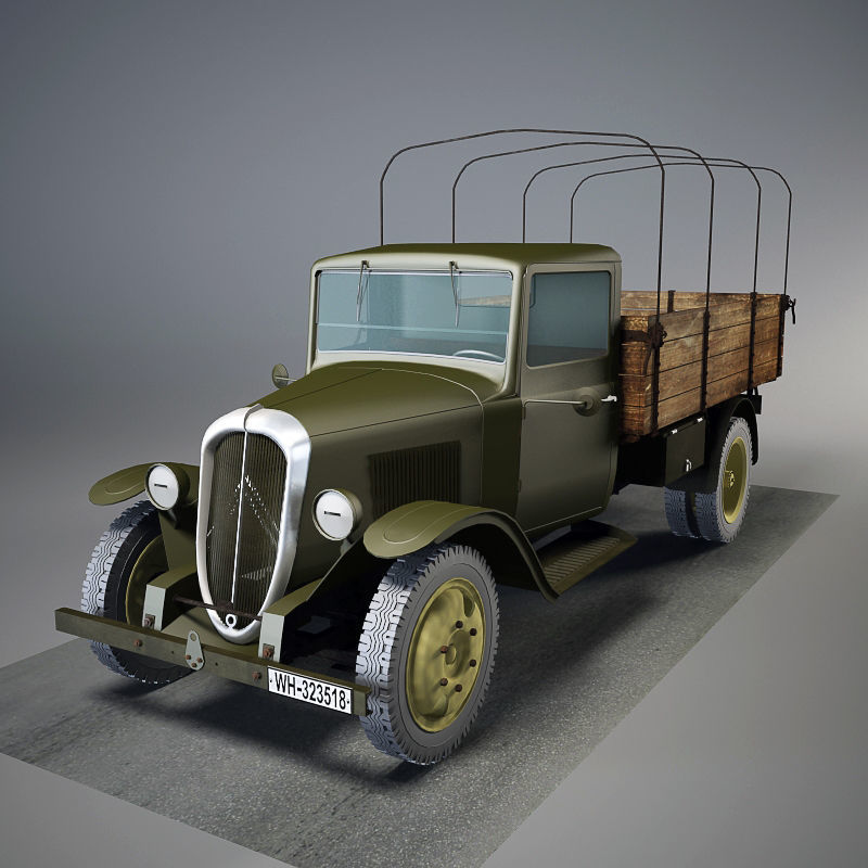 Citroen 23R Cargo Truck 3D model_9