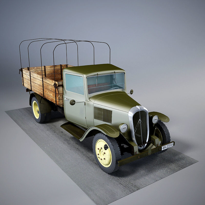 Citroen 23R Cargo Truck 3D model_12