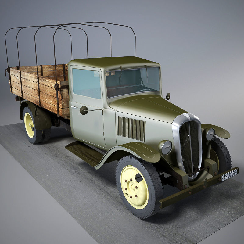 Citroen 23R Cargo Truck 3D model_4