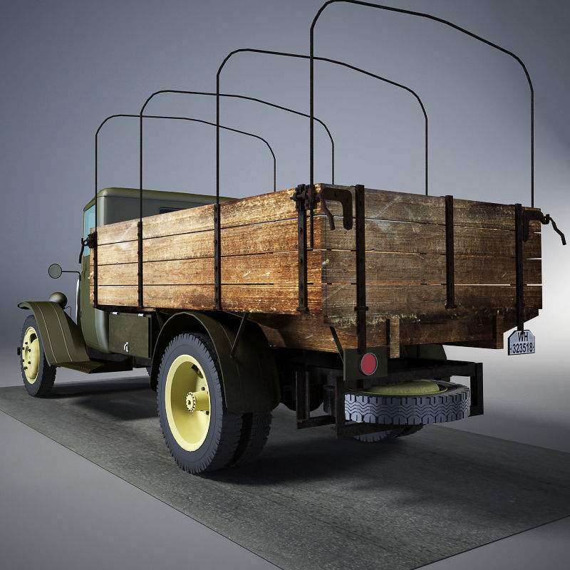 Citroen 23R Cargo Truck 3D model_7