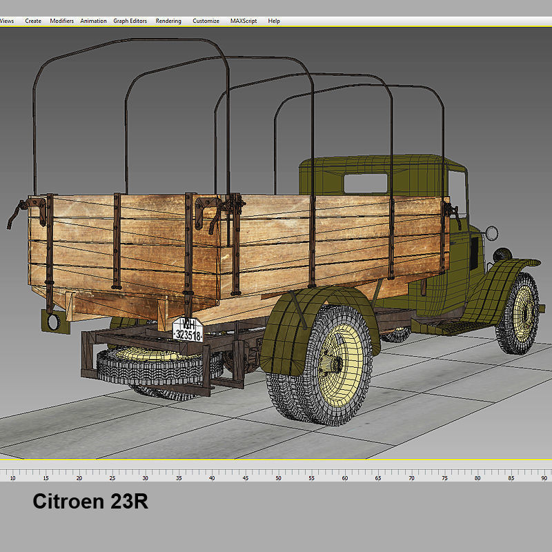 Citroen 23R Cargo Truck 3D model_15
