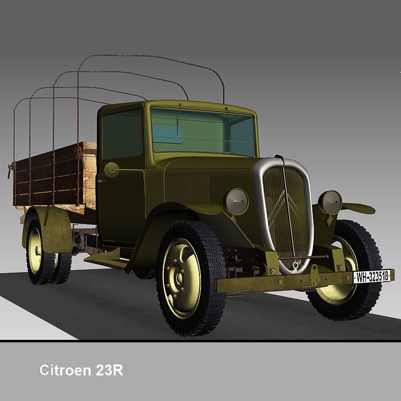 Citroen 23R Cargo Truck 3D model_3