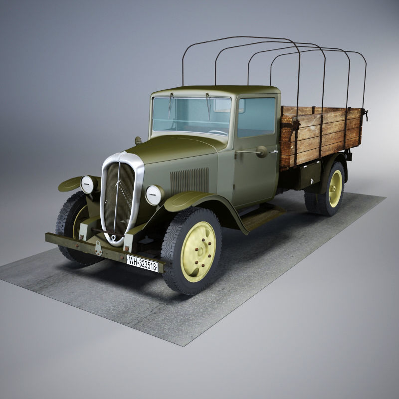 Citroen 23R Cargo Truck 3D model_18