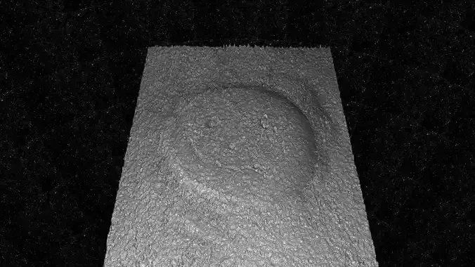 Happy Face Crater 3D model