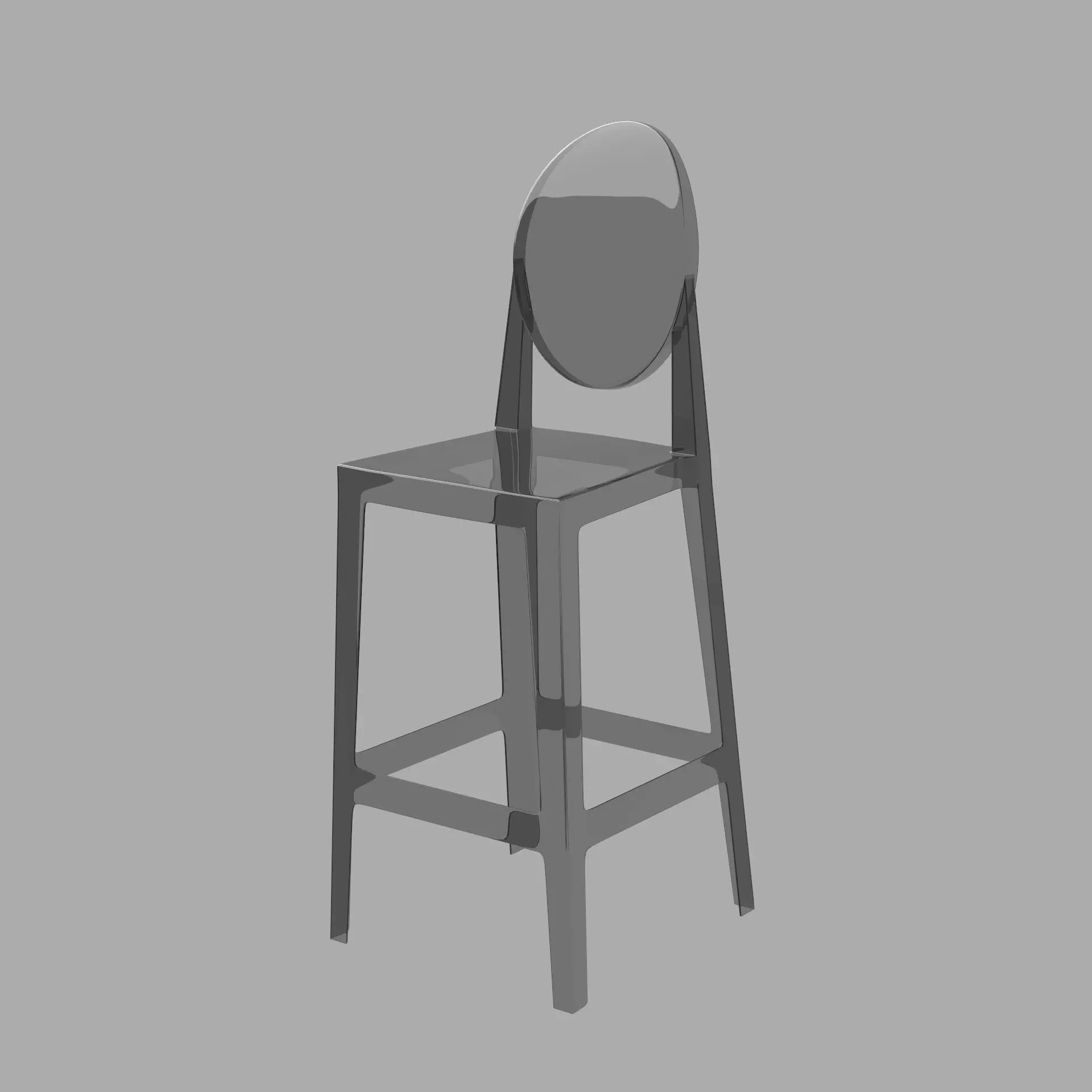 Basilisk Bar Stool 3D model_2