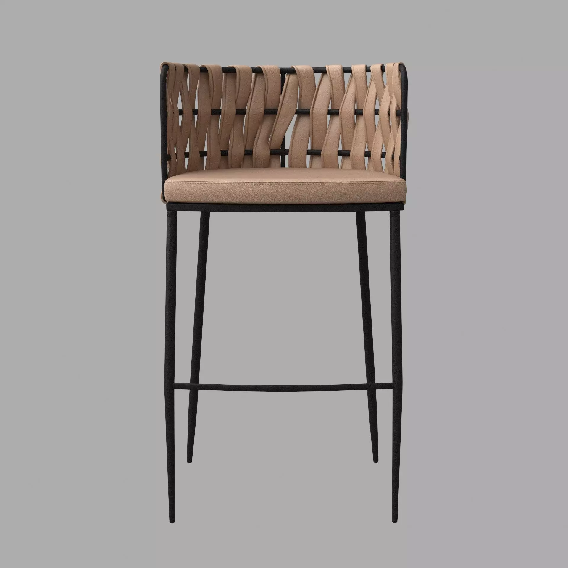 Aamon Bar Stool 3D model_1
