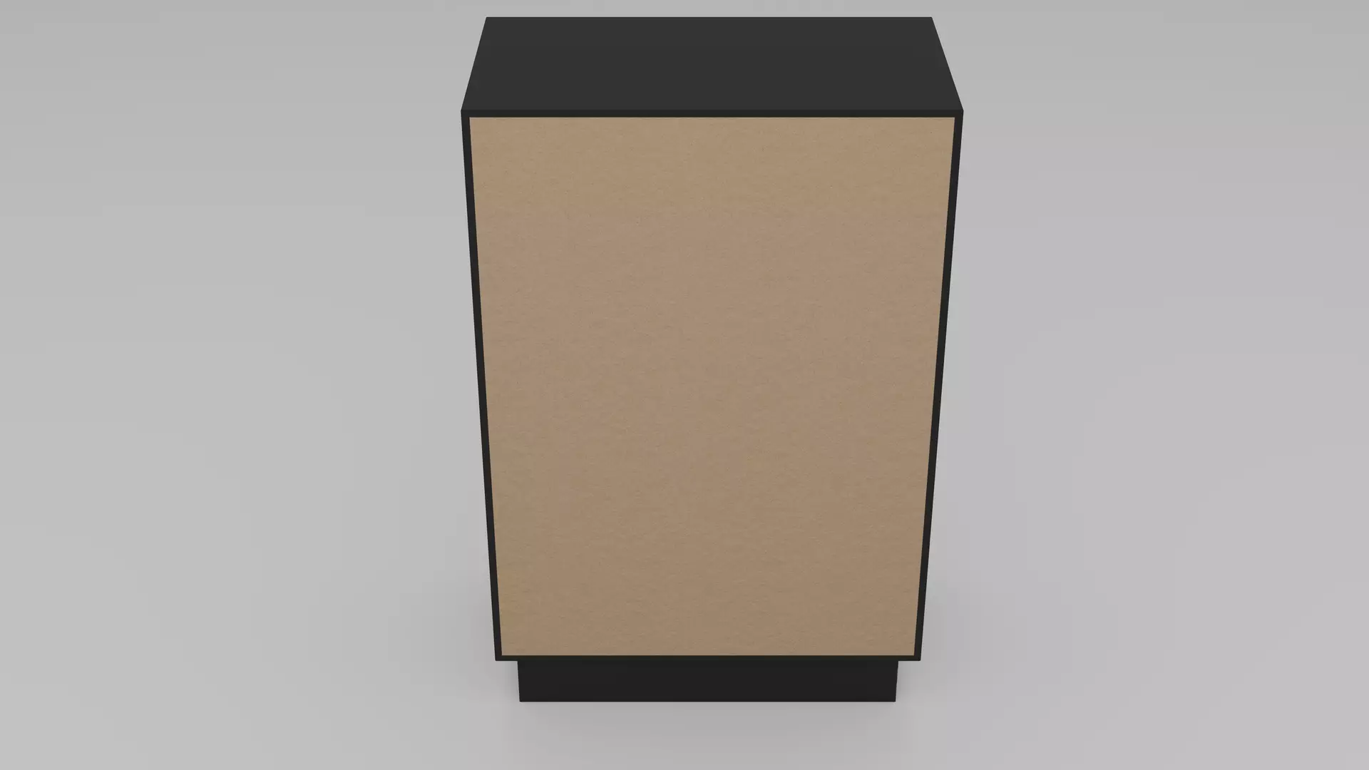Shoe Cabinet - Variant 1 of 33 - Matte Black Low-poly 3D model_6