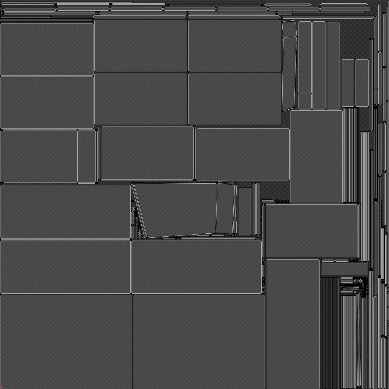 Shoe Cabinet - Variant 1 of 33 - Matte Black Low-poly 3D model_9