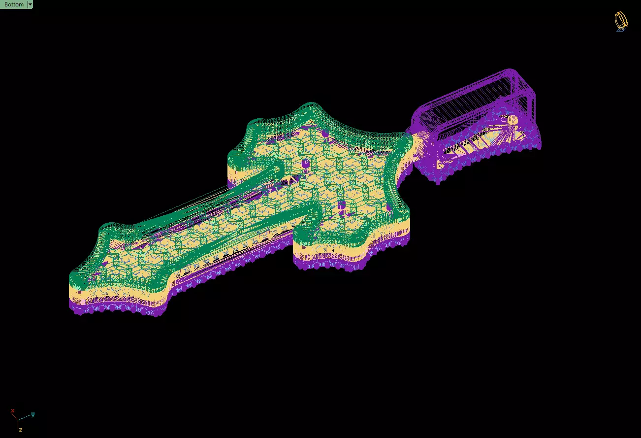 Custom Trapstar Cross Diamond Pendant - Cross Necklace 3D print model_16