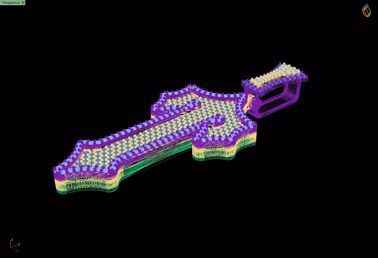 Custom Trapstar Cross Diamond Pendant - Cross Necklace 3D print model_14