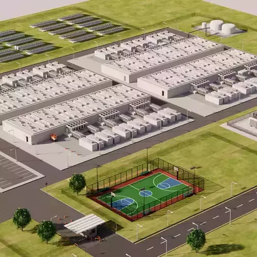 Huge Data Center Area 3D model