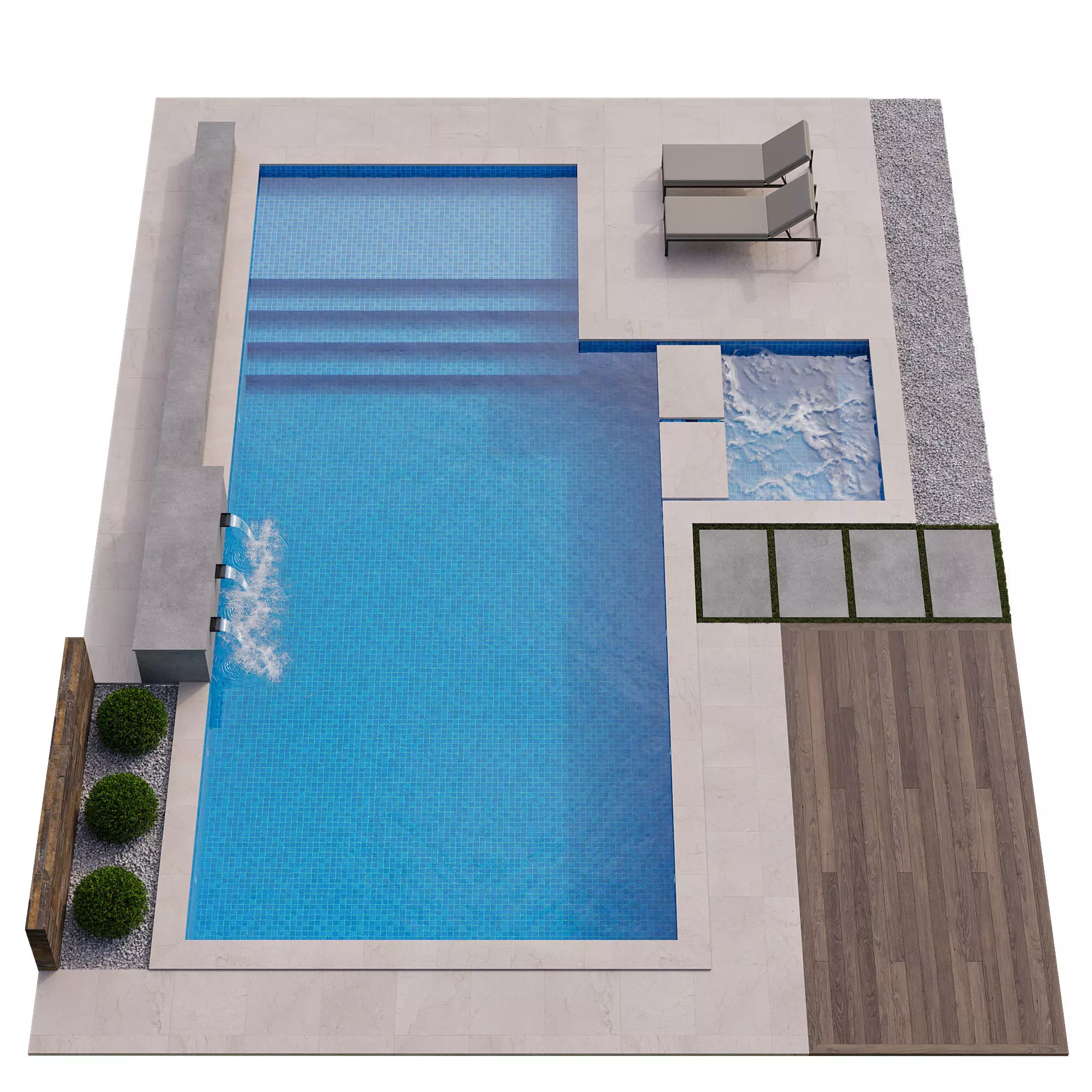 Pool 04 3D model_4