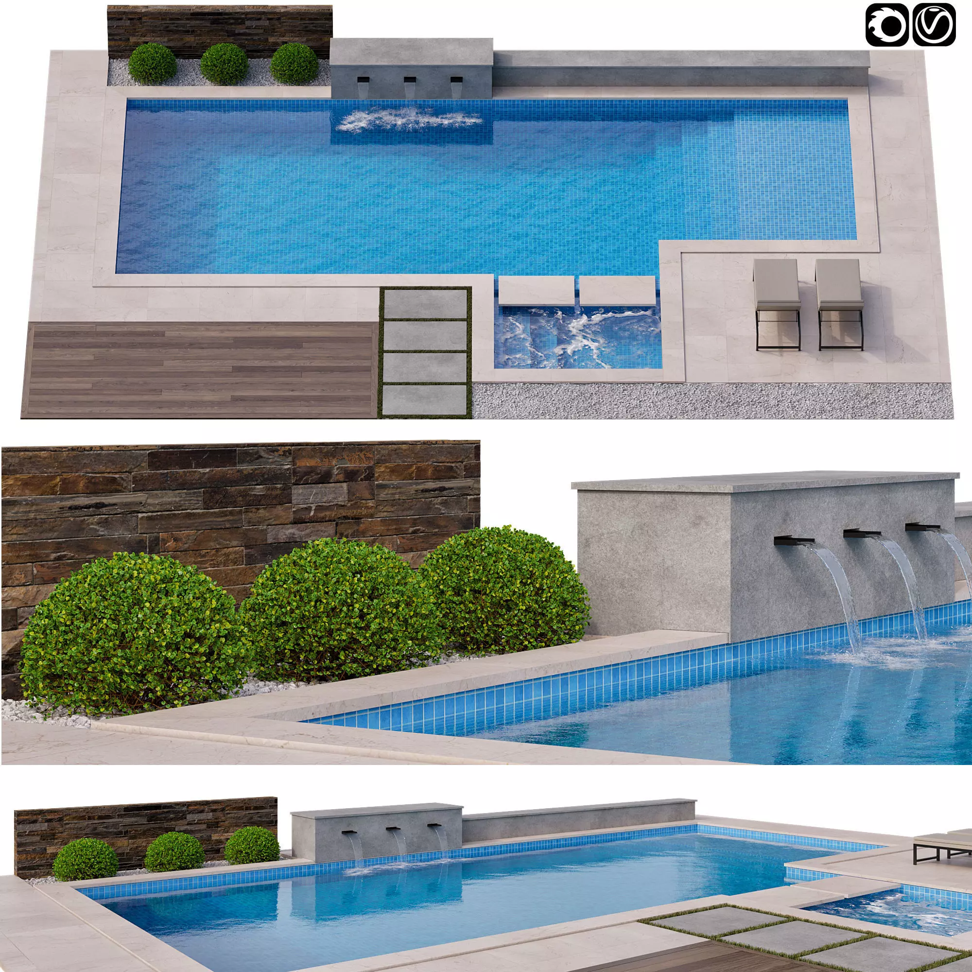 Pool 04 3D model_0