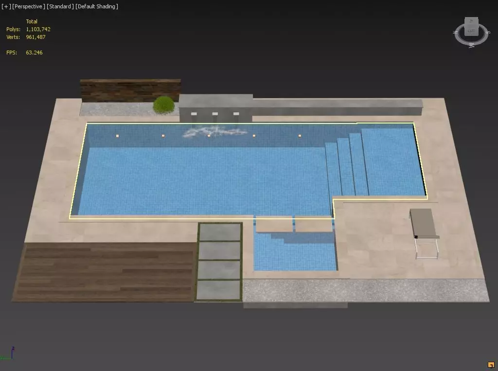 Pool 04 3D model_5