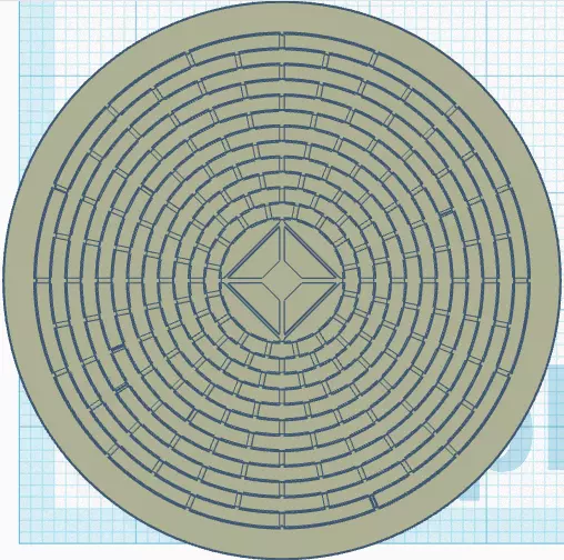 arena floor circular 4 sizes 3D print model_4