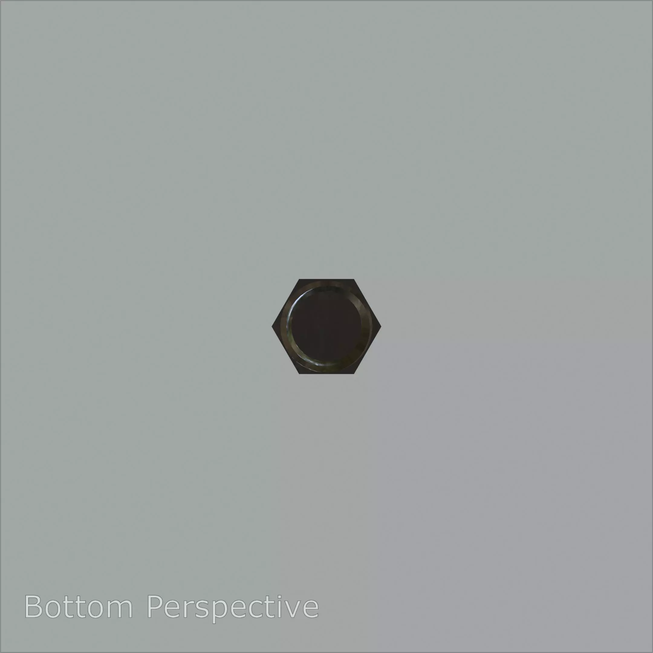 Steel Stained Hex M12 Precision Bolt with 4K PBR Textures 3D model_4