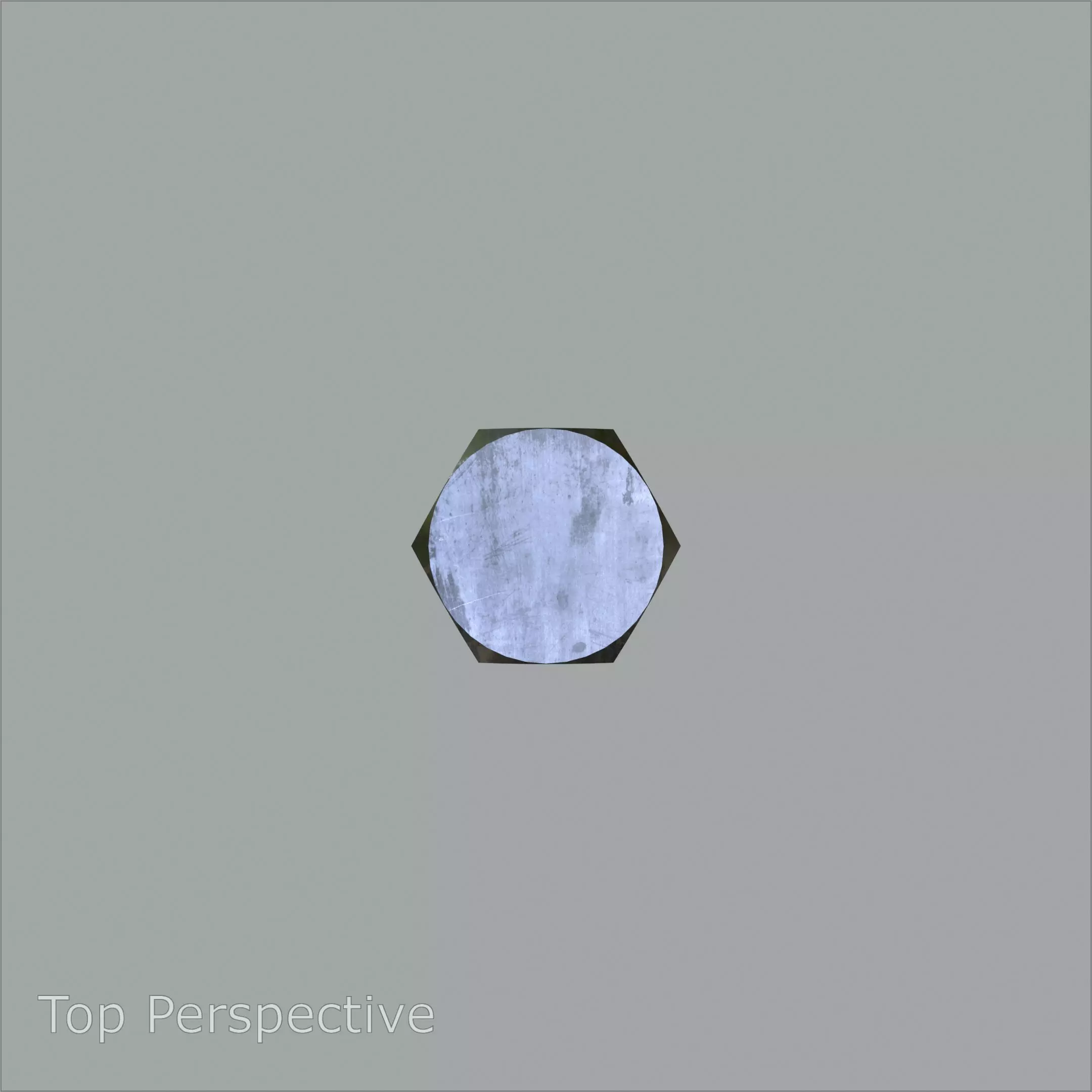 Steel Stained Hex M12 Precision Bolt with 4K PBR Textures 3D model_5