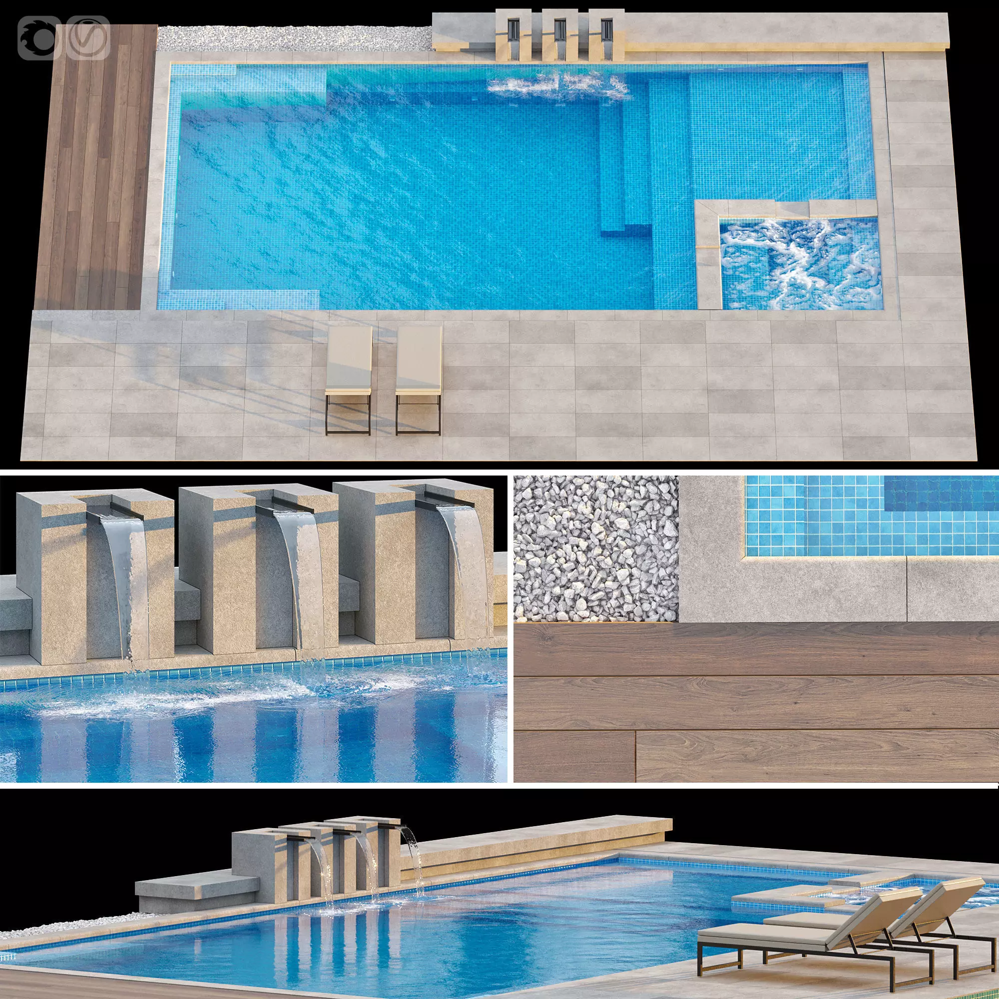 Pool 01 3D model_0