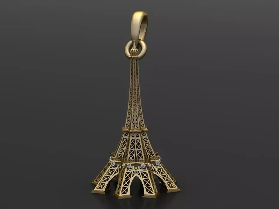 Eiffel Tower pendant 3D print model