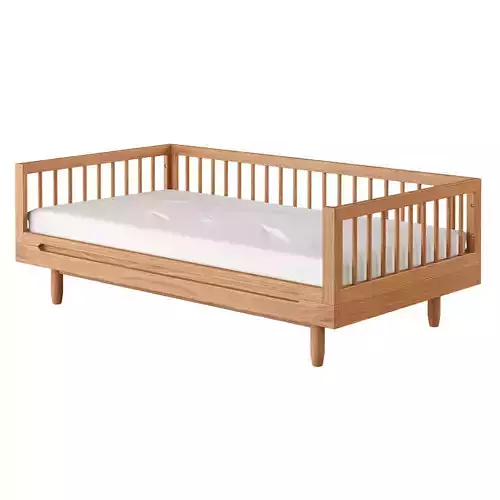Pure Oak Wood Evolving Crib Junior by Nobodinoz