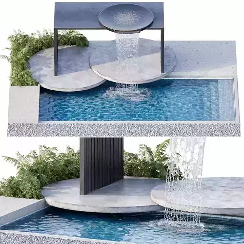 Backyard Pool and Landscape with Pool 15