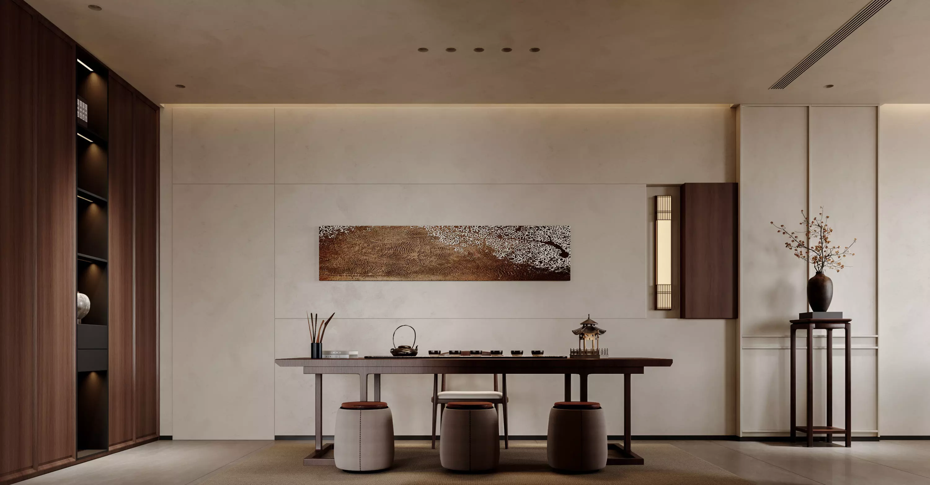 Villa interior scene 3D model_2