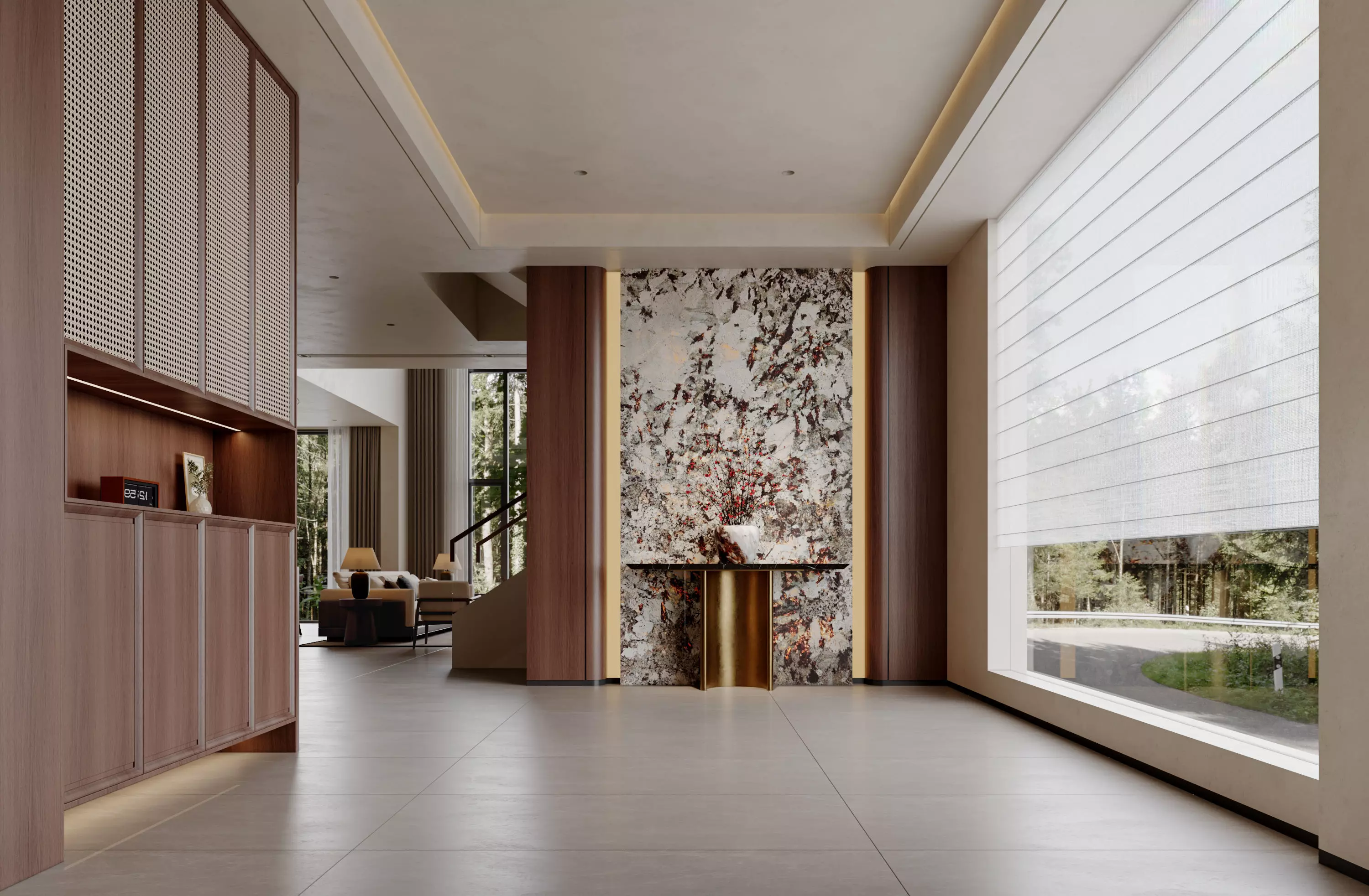 Villa interior scene 3D model_4