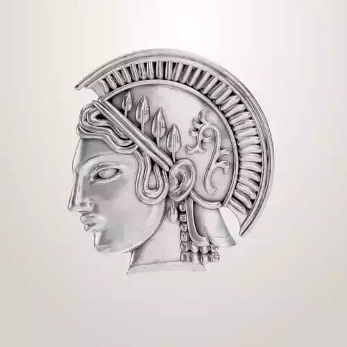 Greek Roman Art Spartan Bust Soldier 3D print model